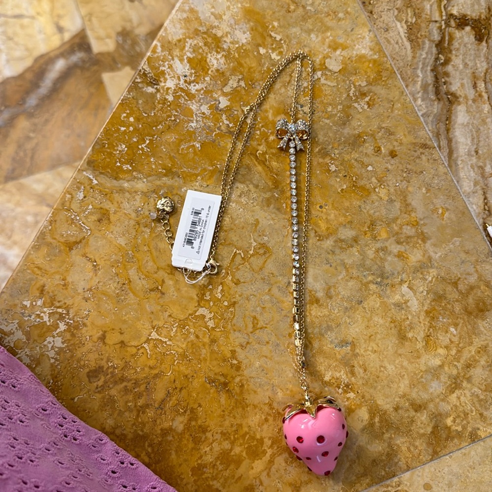 Bessie Johnson strawberry necklace